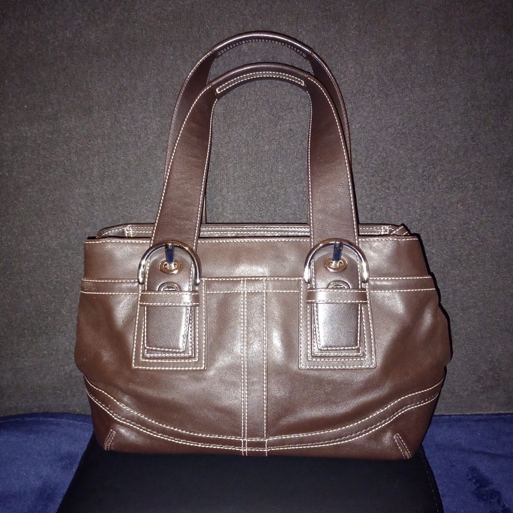 Vintage Y2K Coach Soho Dark Brown  Satchel bag
